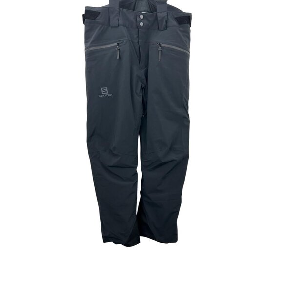 Salomon Men's Size Large Primaloft Snow Overalls Jumpsuits Black - Picture 11 of 16
